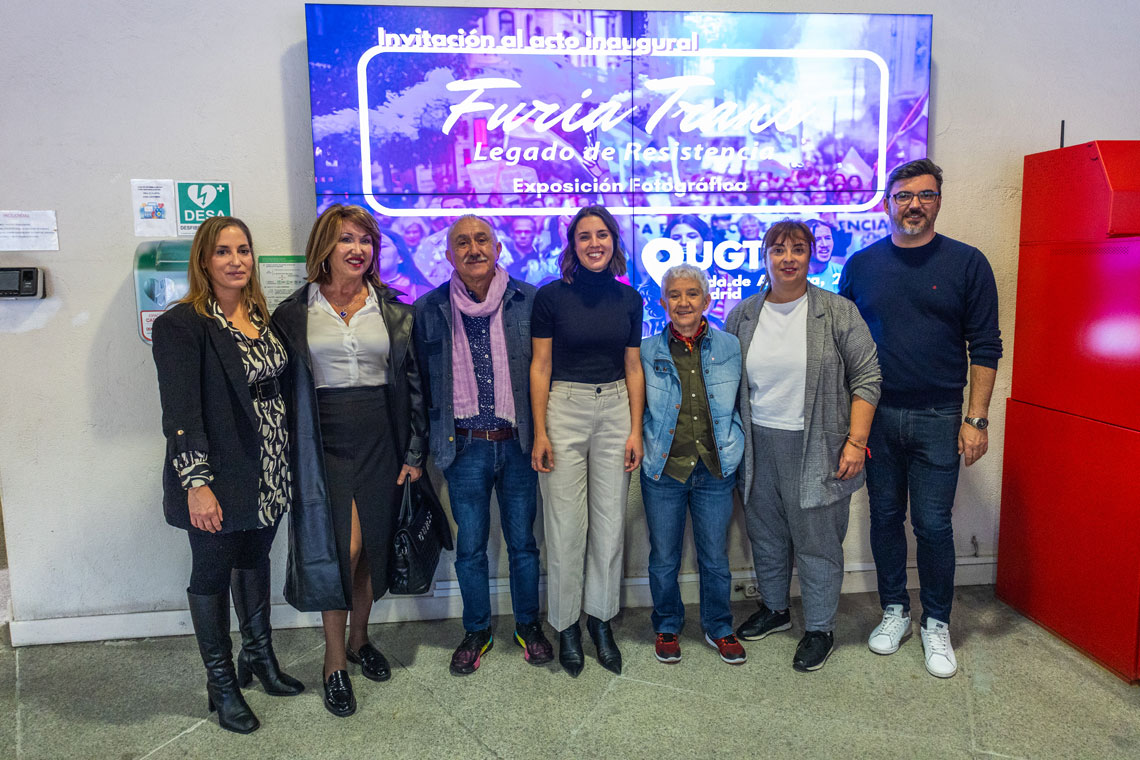 Pepe Álvarez, Irene Montero y Mar Cambrollé, entre otros, en exposición fotográfica 'Furia Trans'