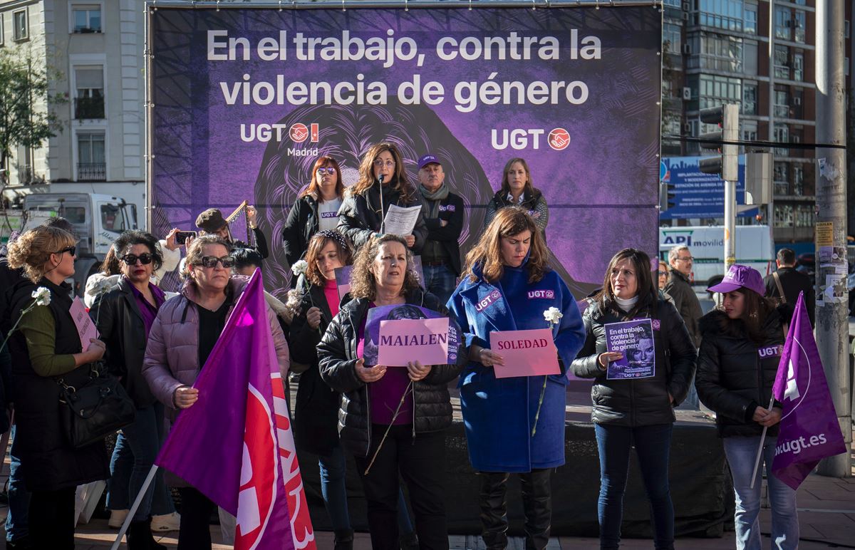 Acto homenaje UGT a las mujeres asesinadas por violencia machista