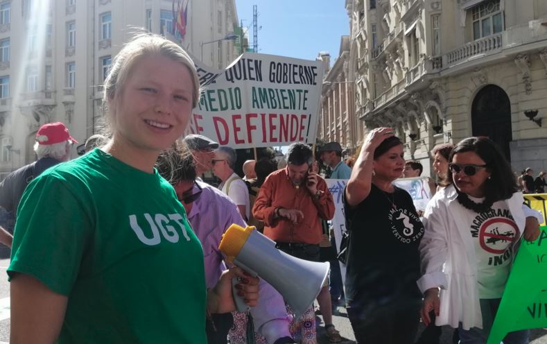 UGT se manifiesta en defensa de la naturaleza