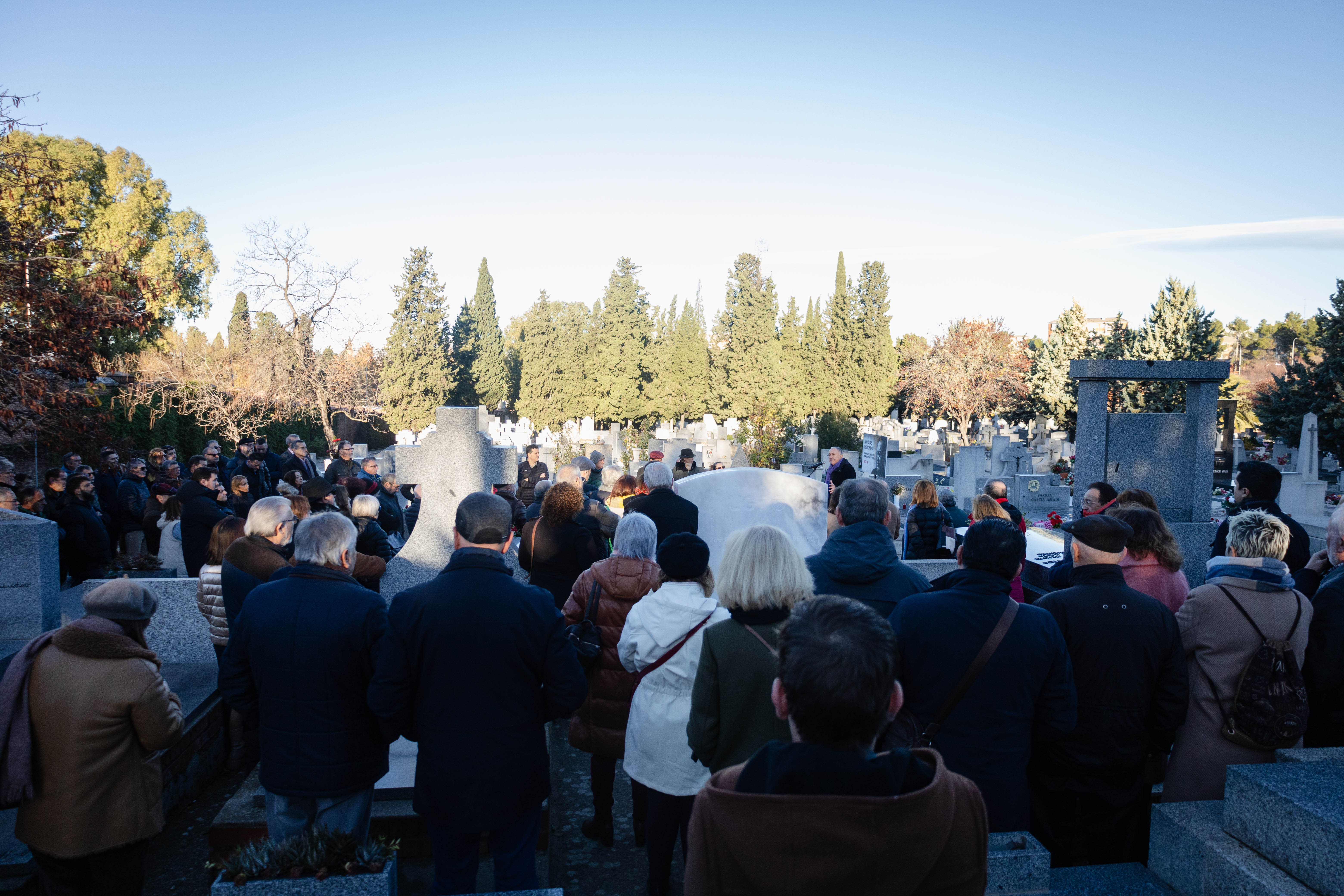 Homenaje al sindicalista en el cementerio