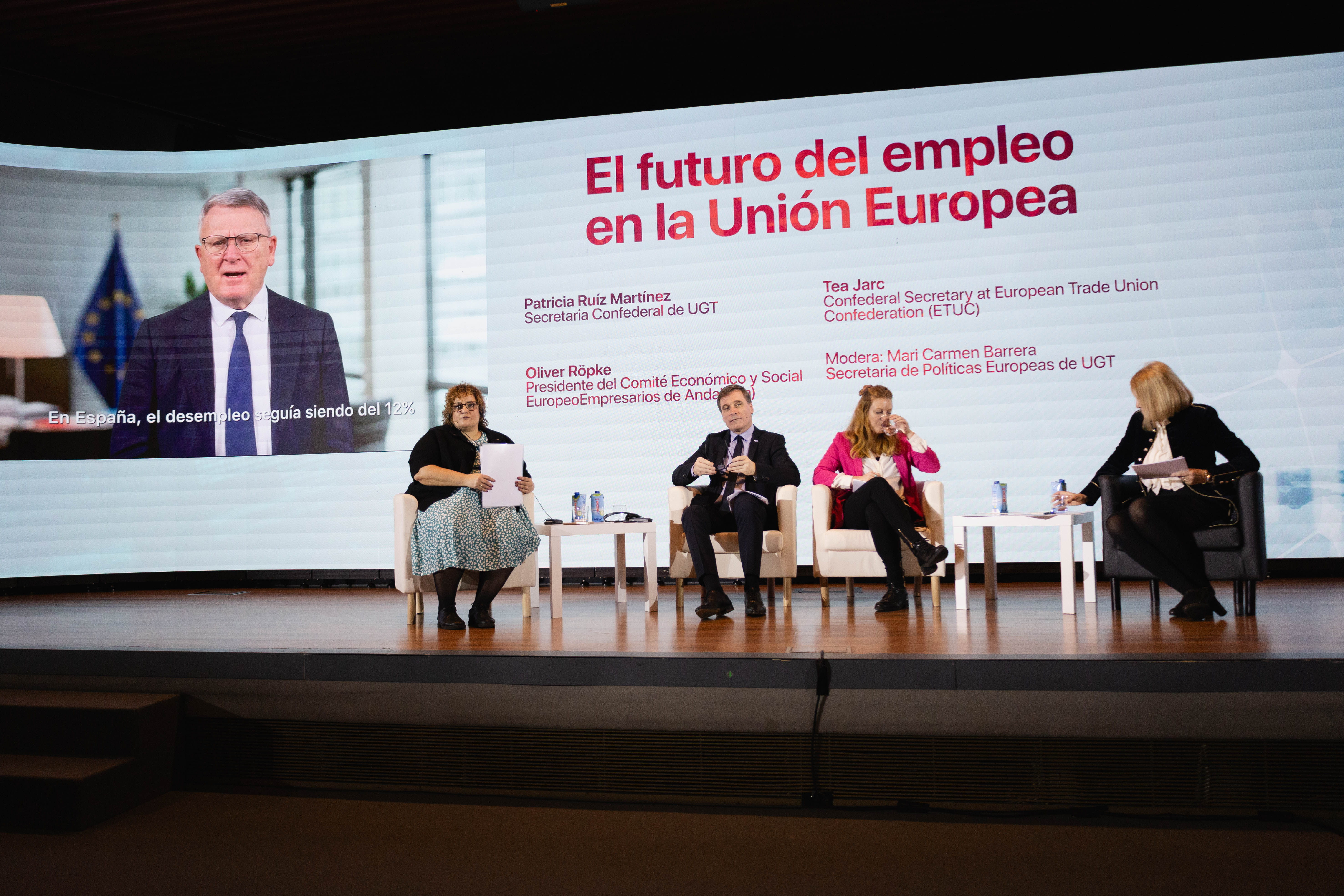 El comisario de empleo y Derechos Sociales, Nicolas Schmit, ofrece unas palabras en vídeo