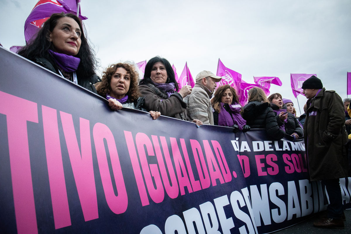 UGT en la manifestación 8M