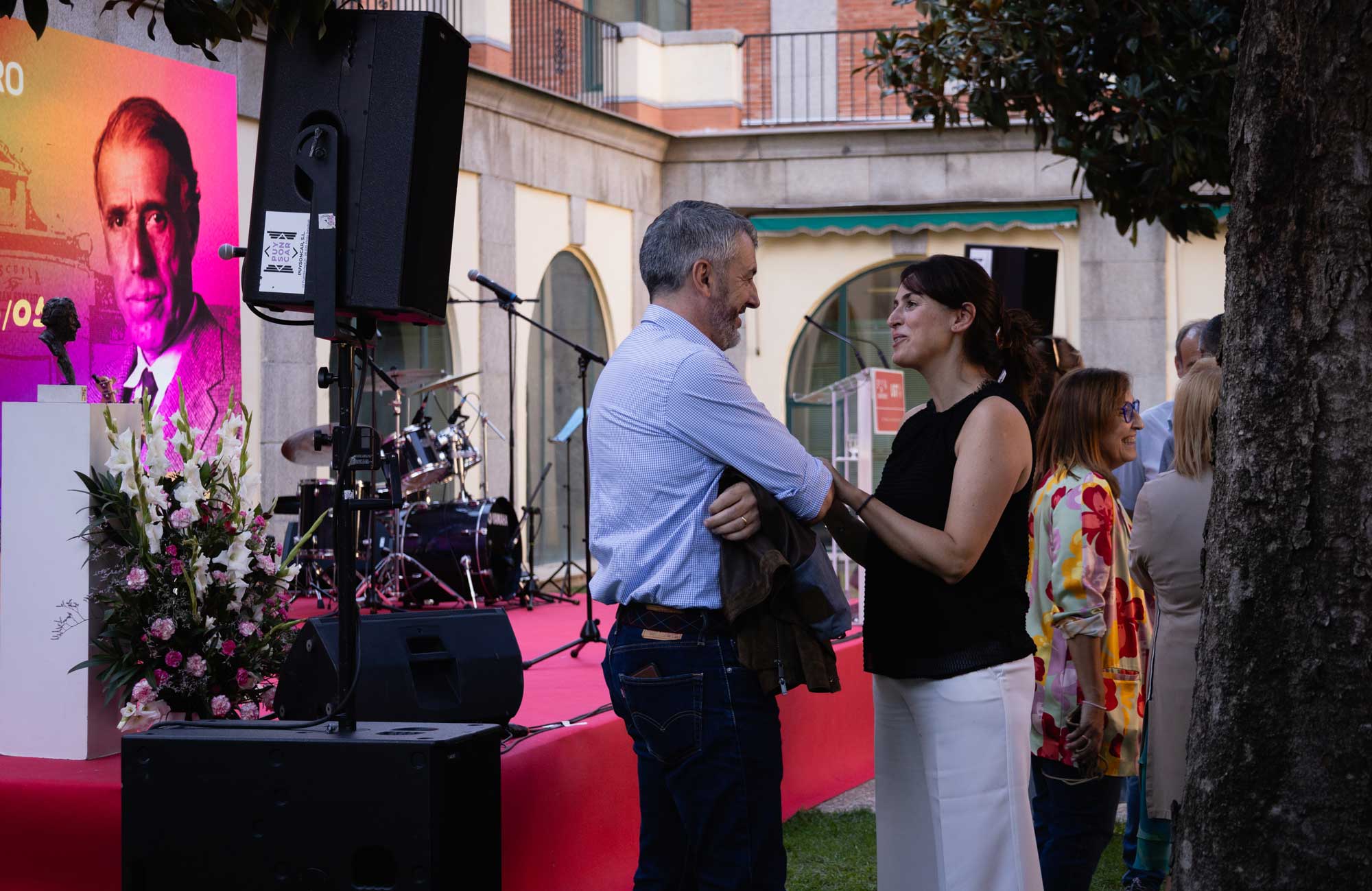 Cristina Estévez momentos antes de dar comienzo el acto