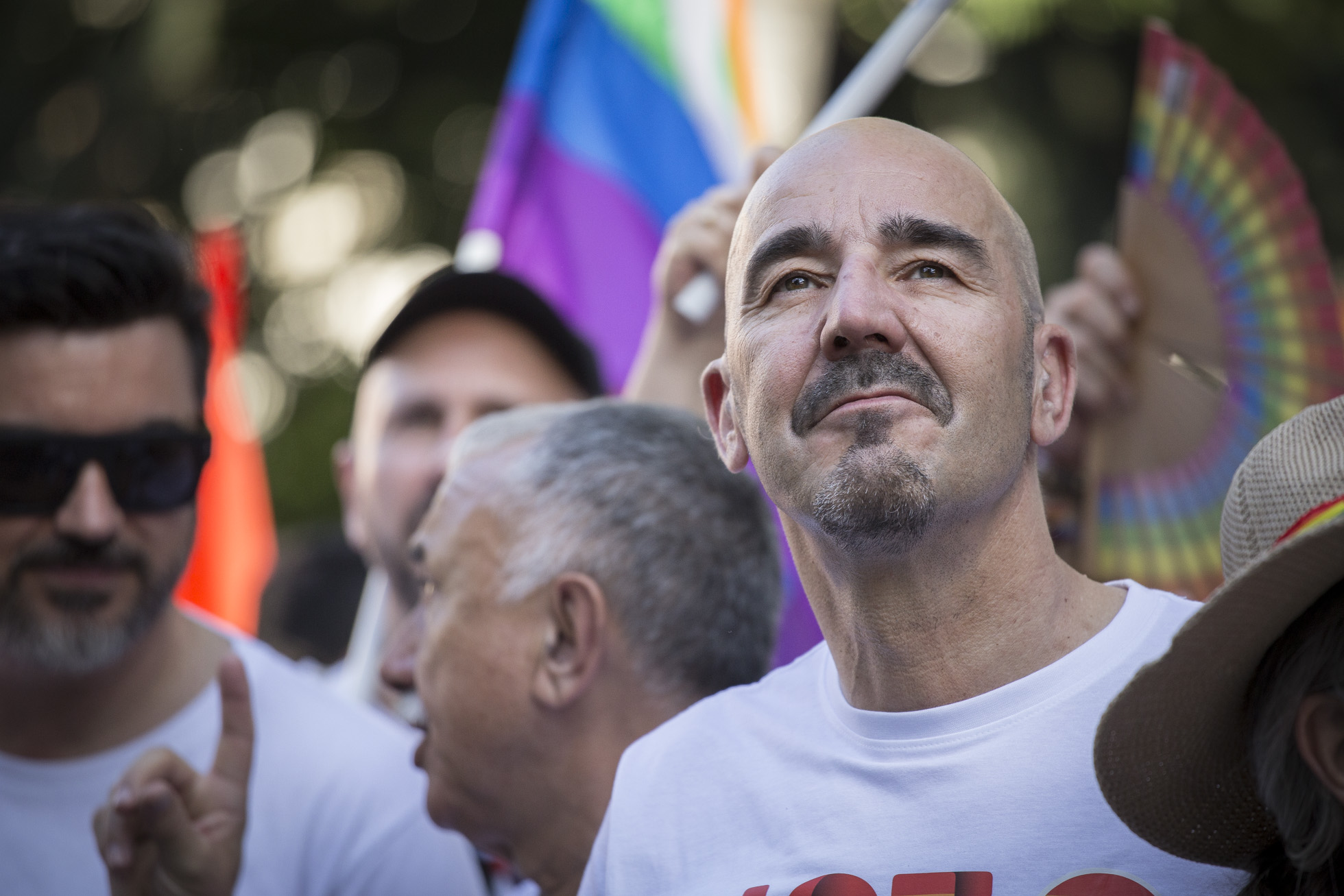 Fernando Luján en el Orgullo