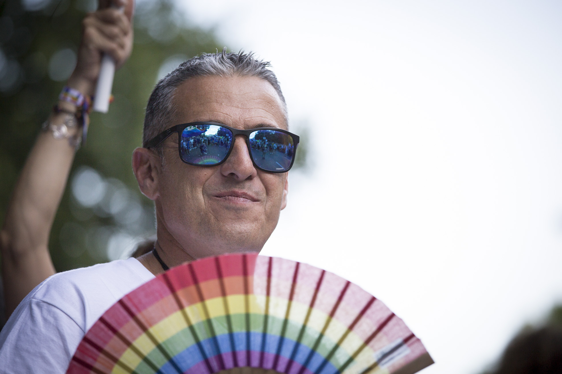 Salvador Duarte en la marcha del Orgullo