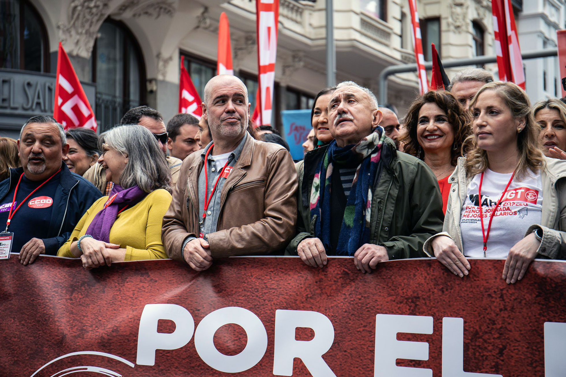 Dirigentes de UGT y CCOO