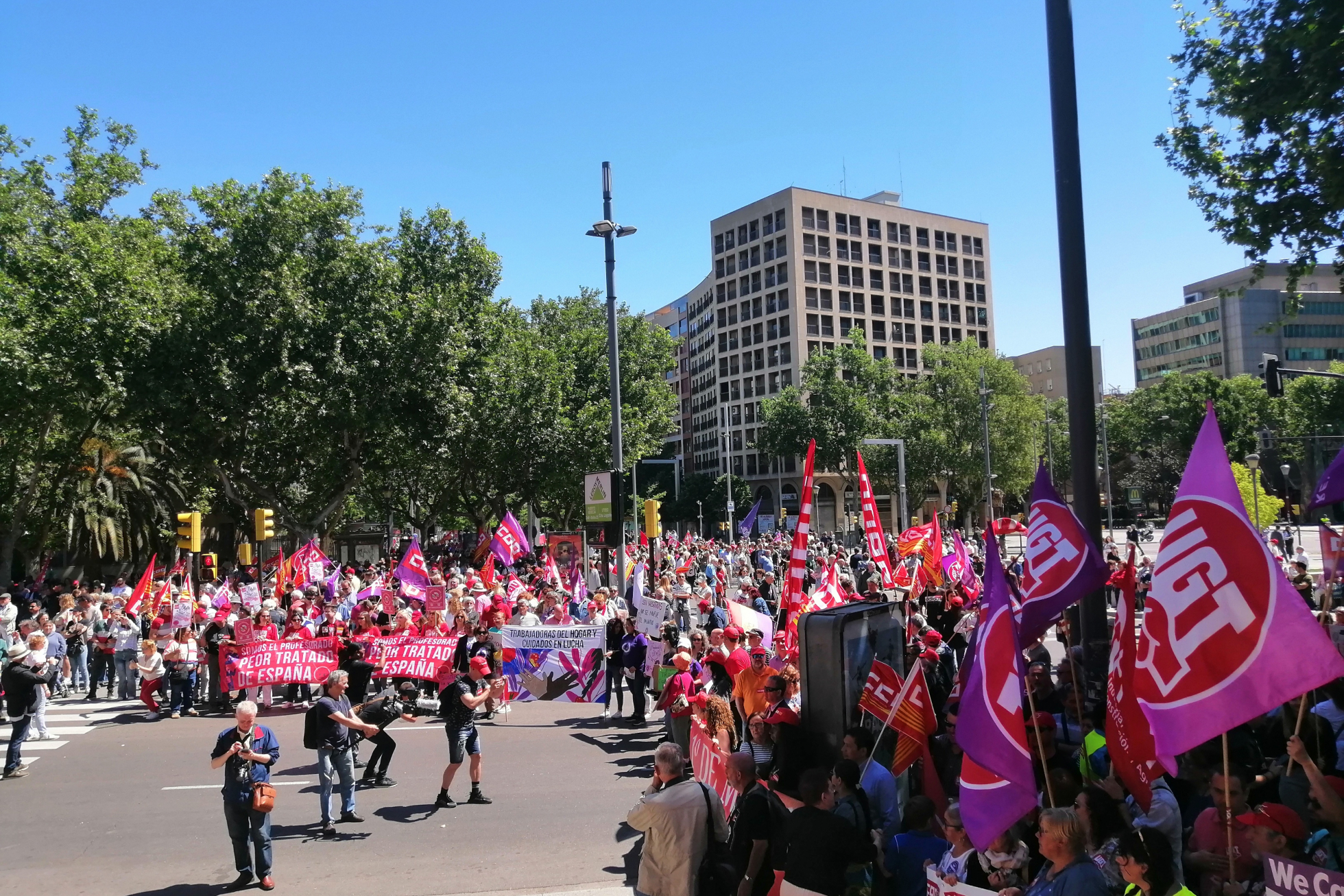 Manifestación de Aragón