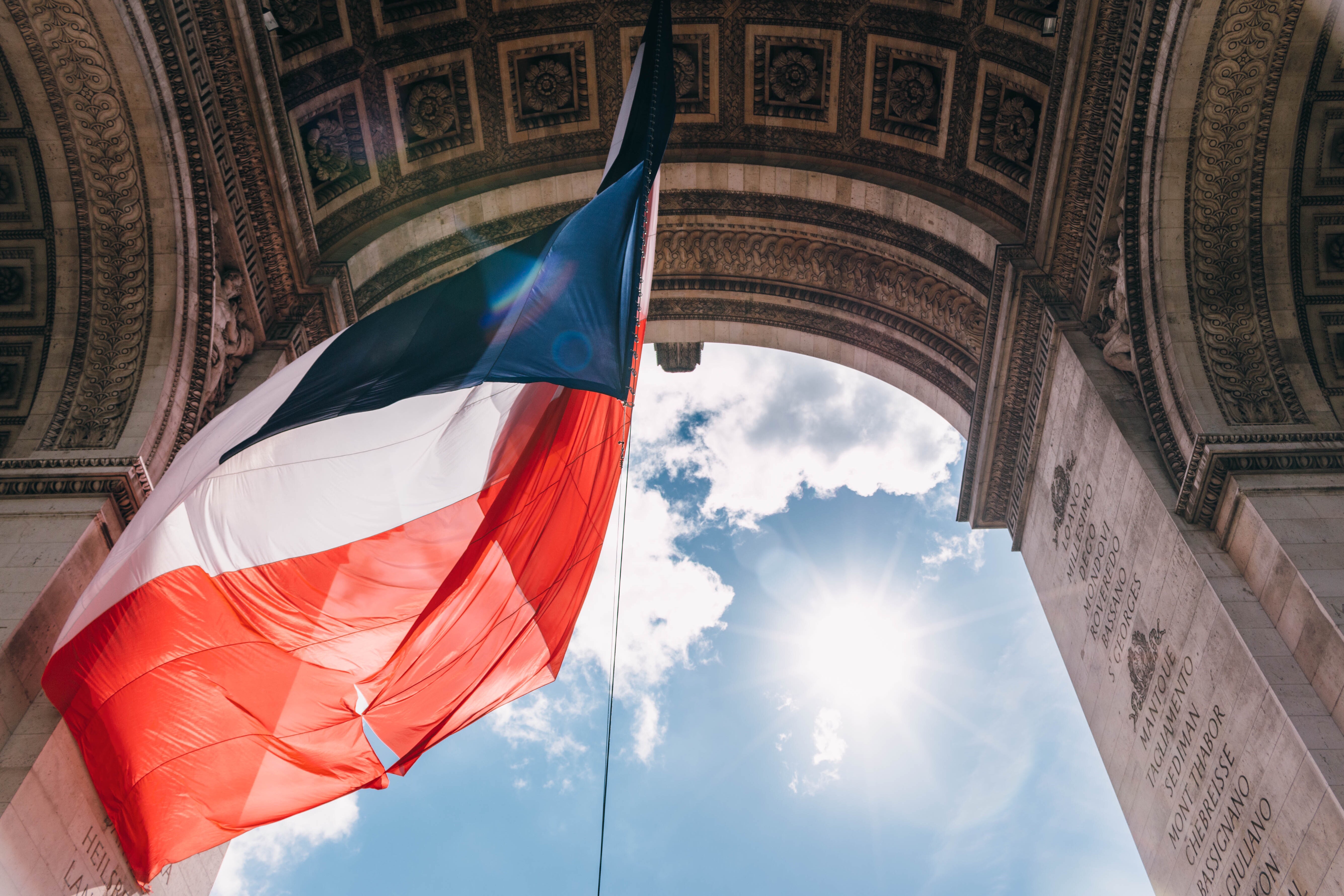 Bandera oficial de Francia